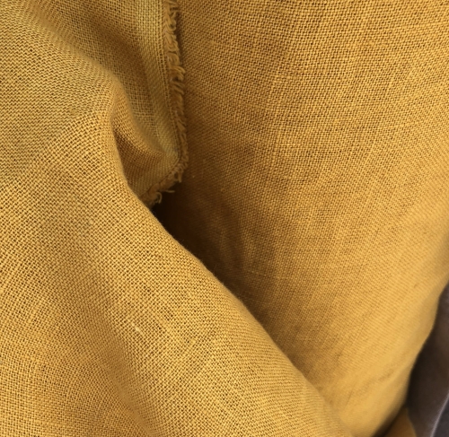 Tkanina lniana ochra