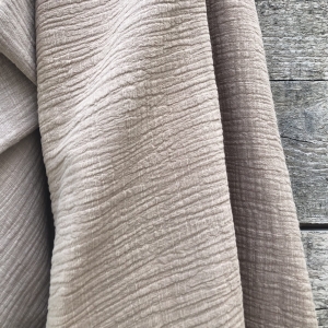 Muślin Linen Look - Beżowy