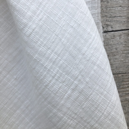 Muślin linen Look śmietankowy