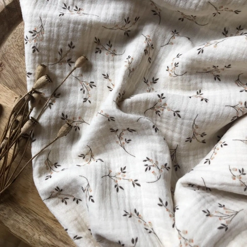 Muślin Double Gauze Rani w Kolorze Naturalnym