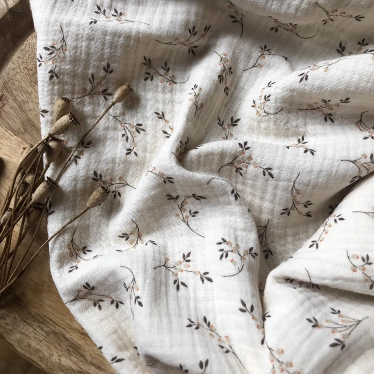 Muślin Double Gauze Rani w Kolorze Naturalnym