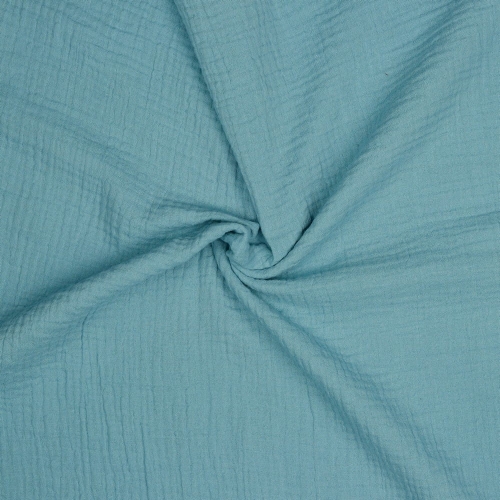 Muślin w kolorze Średniego turkusu