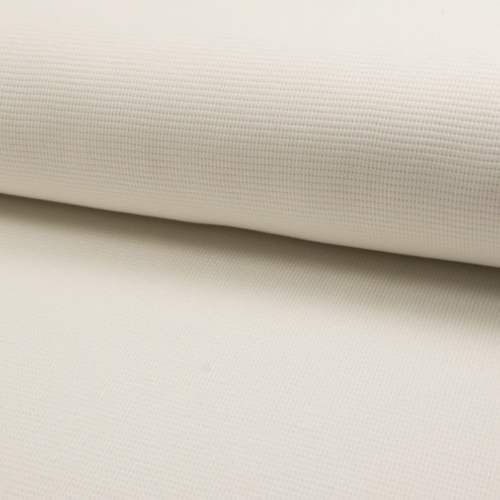 Jersey Materiał Waflowy w kolorze Ecru