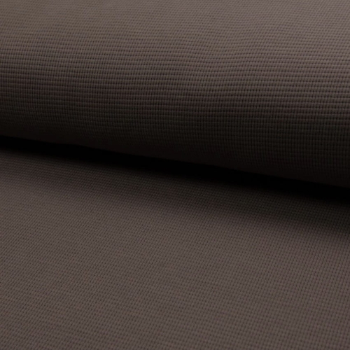 Jersey Materiał Waflowy w kolorze Brązowym