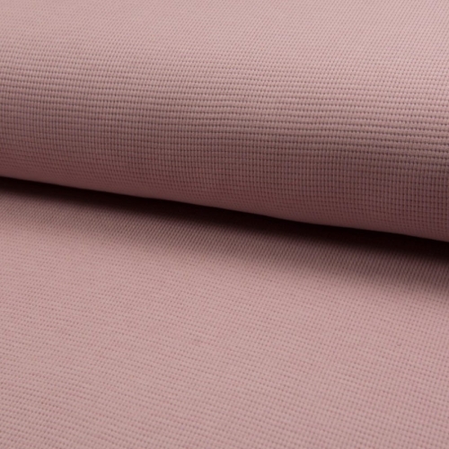 Jersey Materiał Waflowy w kolorze Różowym