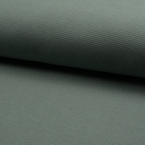 Jersey Materiał Waflowy w kolorze Zielonym