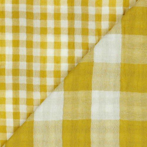 Muślin dwustronny w kratkę