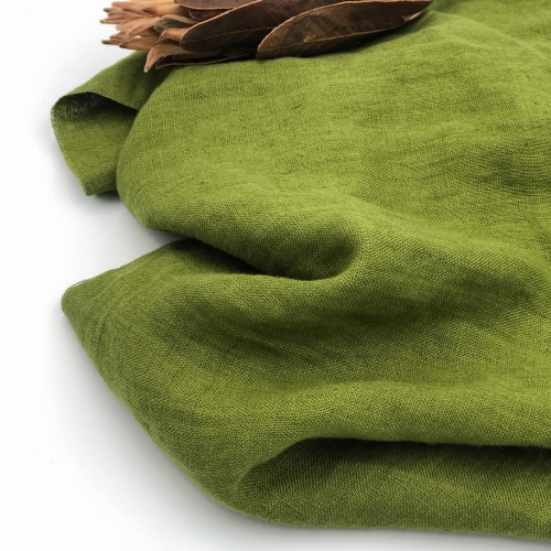 Zielony Len odzieżowy