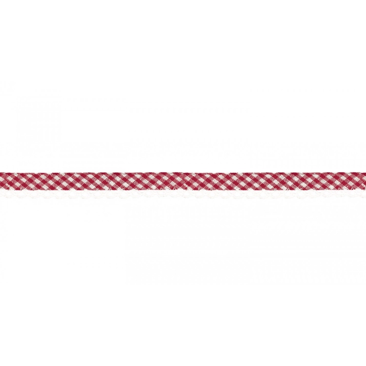 Taśma dekoracyjna w kratkę z koronką