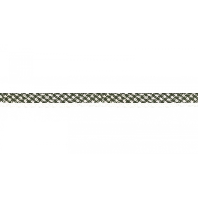 Taśma w kratkę z koronką