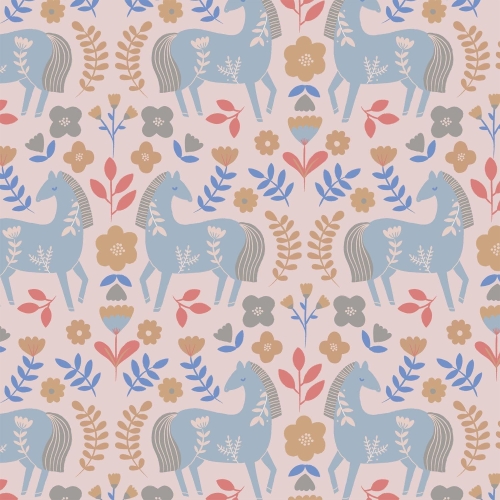 Popelina Katia Horses