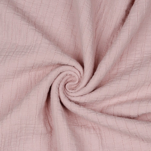 Muślin pikowany brudny róż