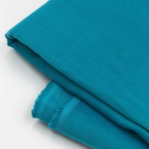 Drobny sztruks bawełniany lazurowy