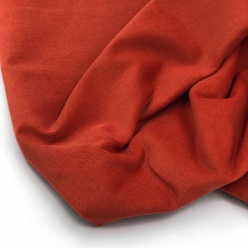 Drobny sztruks bawełniany rdzawy