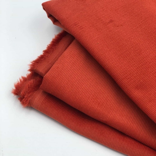 Drobny sztruks bawełniany rdzawy