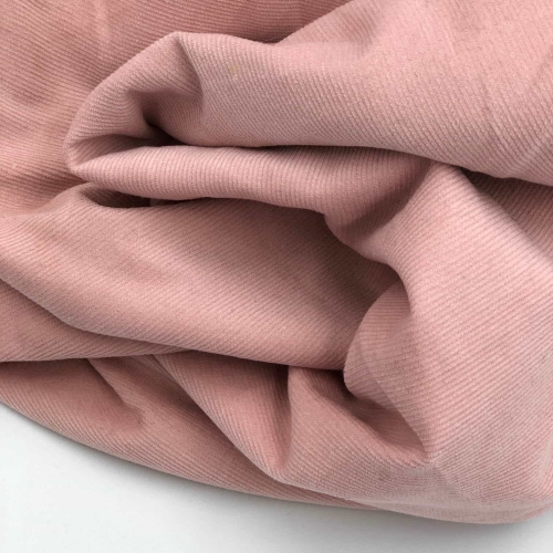 Drobny sztruks bawełniany pudrowy