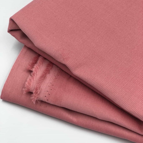 Drobny sztruks bawełniany różowy