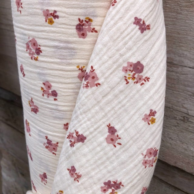 Muślin w kwiatuszki