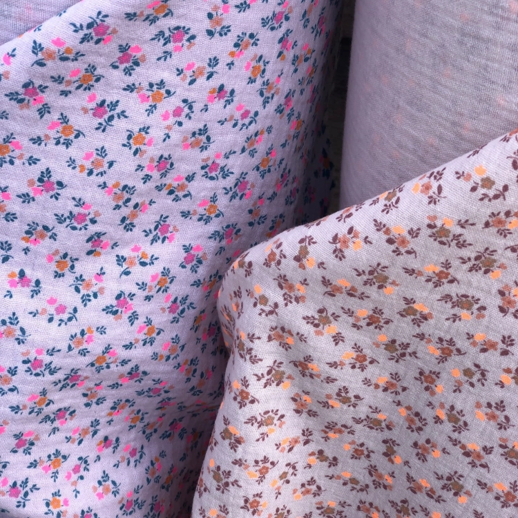 Muślin w Kwiatuszki Bio