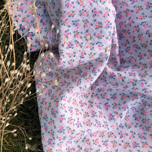 Muślin w kwiatuszki