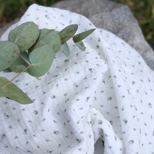 Muślin w kwiatuszki