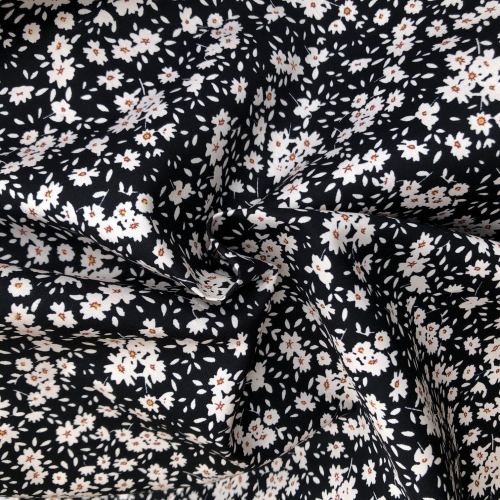 Tkanina bawełniana czarna