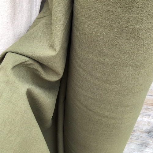 Materiał Bawełna Premium Anki w kolorze Khaki