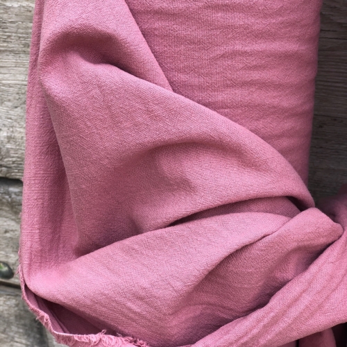 Elegancka bawełna premium Anki w kolorze antycznego różu, gładka, bez wzoru, doskonała dla szycia i projektowania