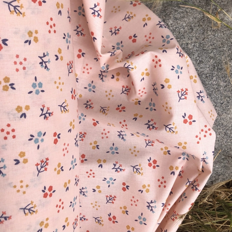 Popelina w kwiatuszki