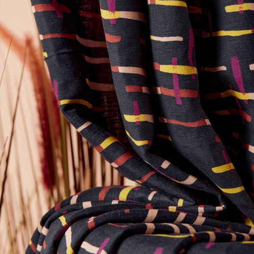 Tkanina Lniana we wzory