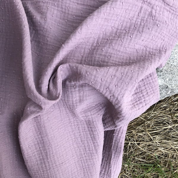 Muślin plumeti lawenda