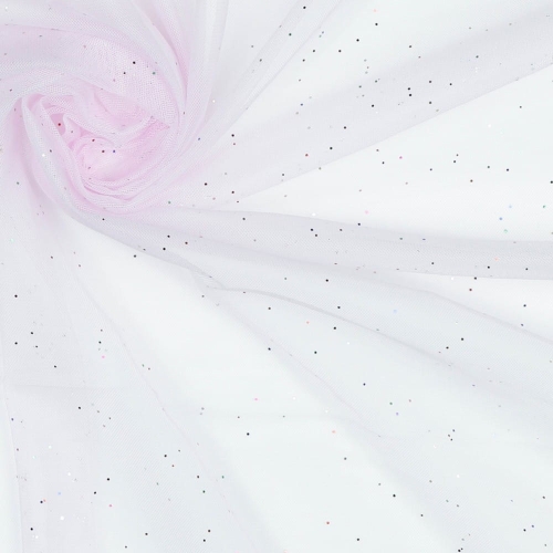 Tiul z kropeczkami foliowymi