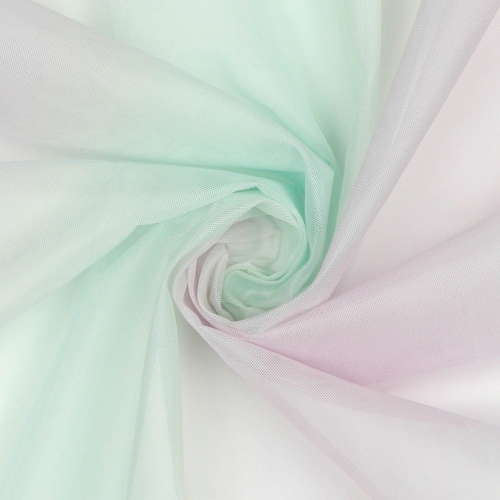 Tiul tęczowy miętowy