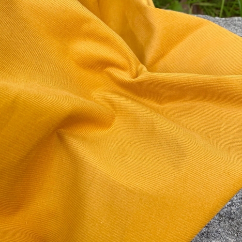 Bawełniany sztruks w. kolorze słonecznikowym