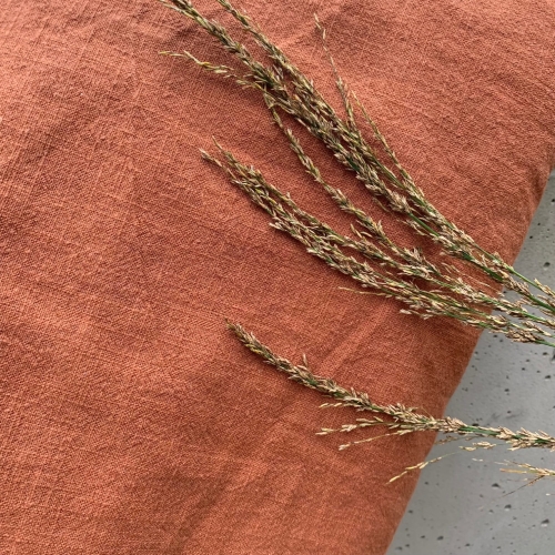 Len w kolorze brązowym