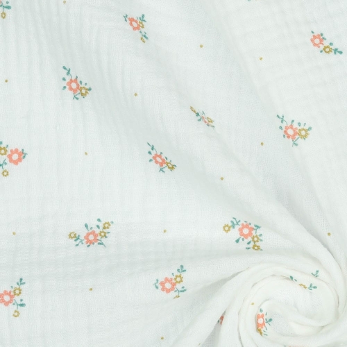 Muślin w kwiatuszki