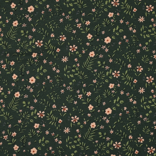 Dzianina w kwiaty boso