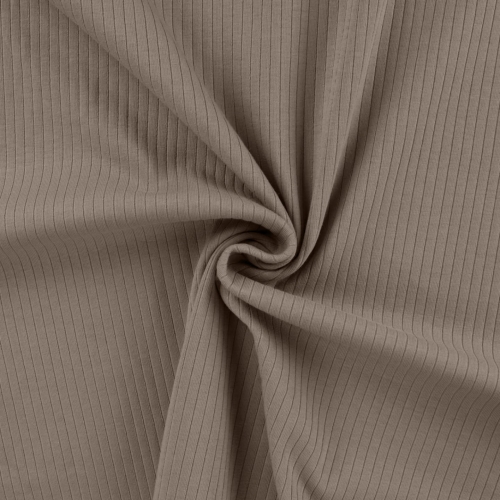 Jersey prążek brązowy