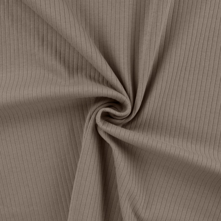 Jersey prążek brązowy