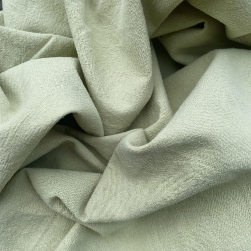 Wysokiej jakości bawełna premium Anki w kolorze pistacjowym, gładki materiał bez wzoru