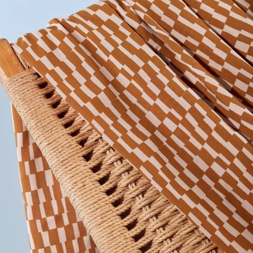 Domino Ochre Fabric- TKANINA WISKOZOWA