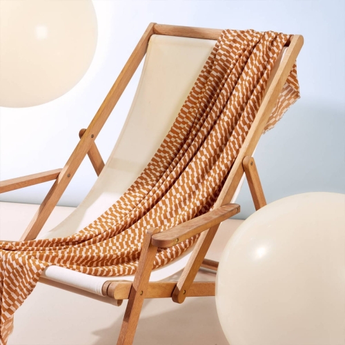 Domino Ochre Fabric TKANINA WISKOZOWA