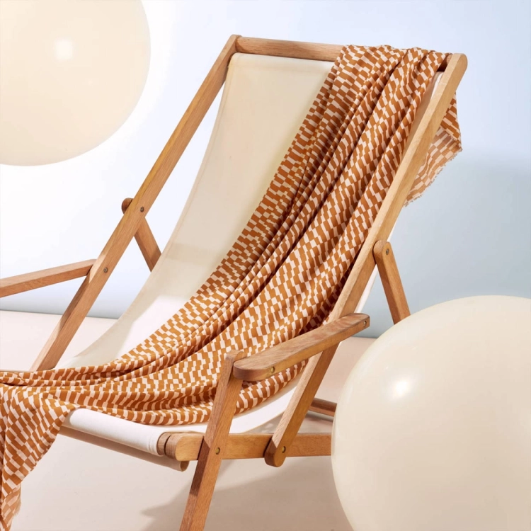 Domino Ochre Fabric TKANINA WISKOZOWA