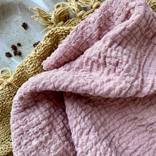 Muślin elastyczny róż