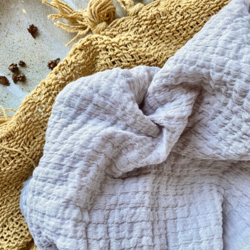 Muślin elastyczny w kolorze beżowym