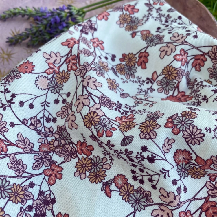 Twill bawełniany w kwiaty