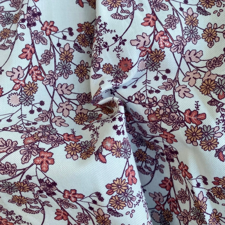 Twill bawełniany w kwiatuszki