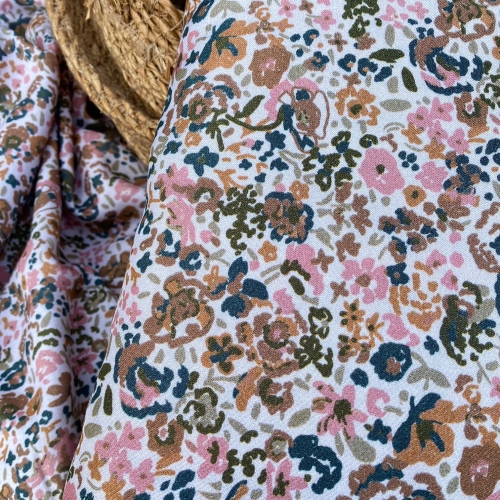 Wiskoza w kwiatuszki