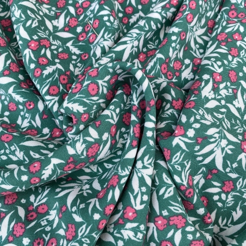 Wiskoza w kolorowe kwiaty