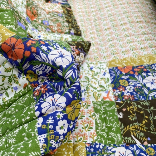 Tkanina pikowana dwustronna z ociepliną 